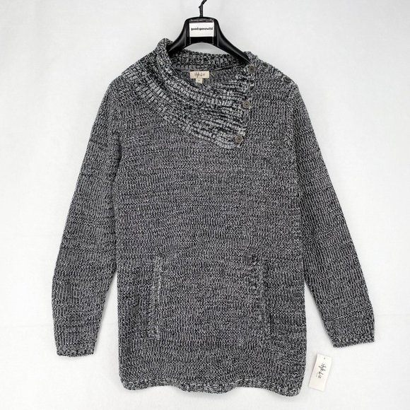 New Style & Co Plus Size Button Trim Knit Sweater - Picture 2 of 6